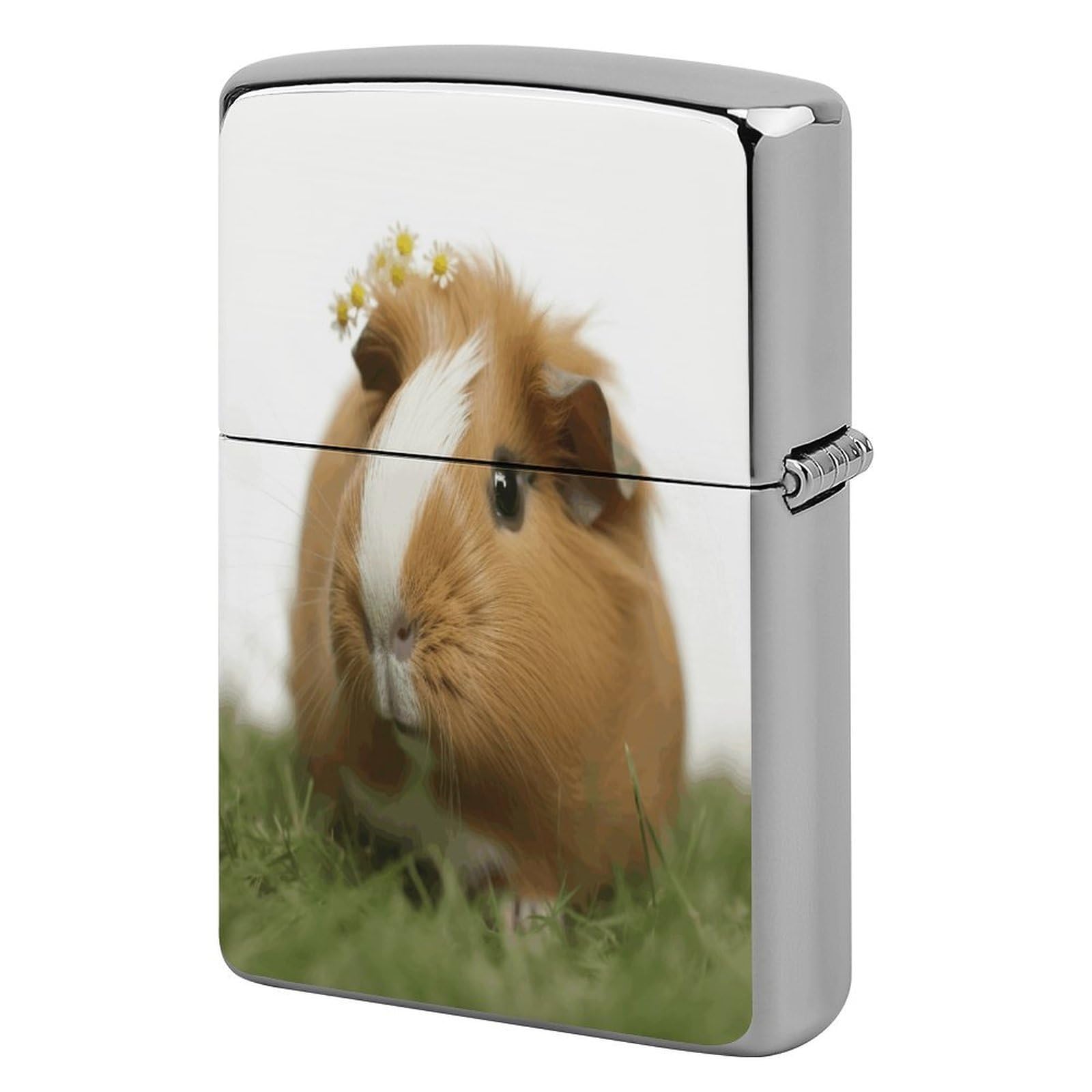 Btcowzrv Style Guinea Pig Metal Lighter Case Sleeve Cover Holder