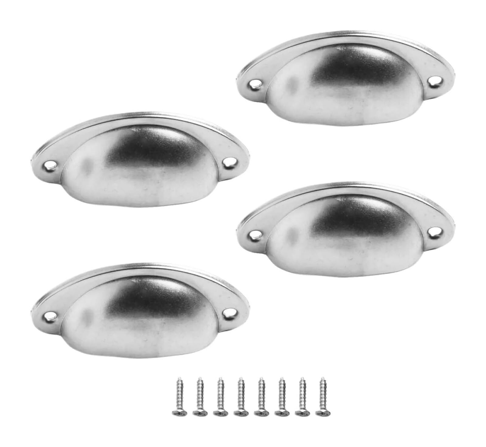 Btyqkzvpm Color 4 Vintage Style Handles, Retro Semicircle Shell Iron Drawer Handle Pack Of 4