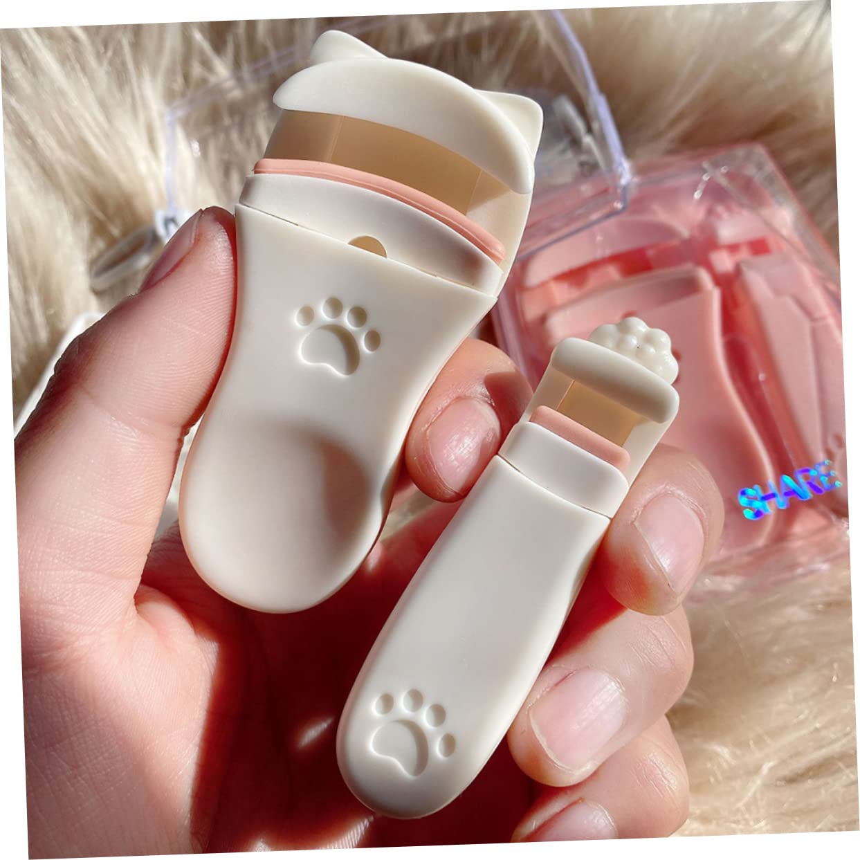 Healeved 10piezas Curlers De Pestañas Portátiles Rizador Profesional De Herramienta De Maquillaje Para Pestañas Diseño Ergonómico Para