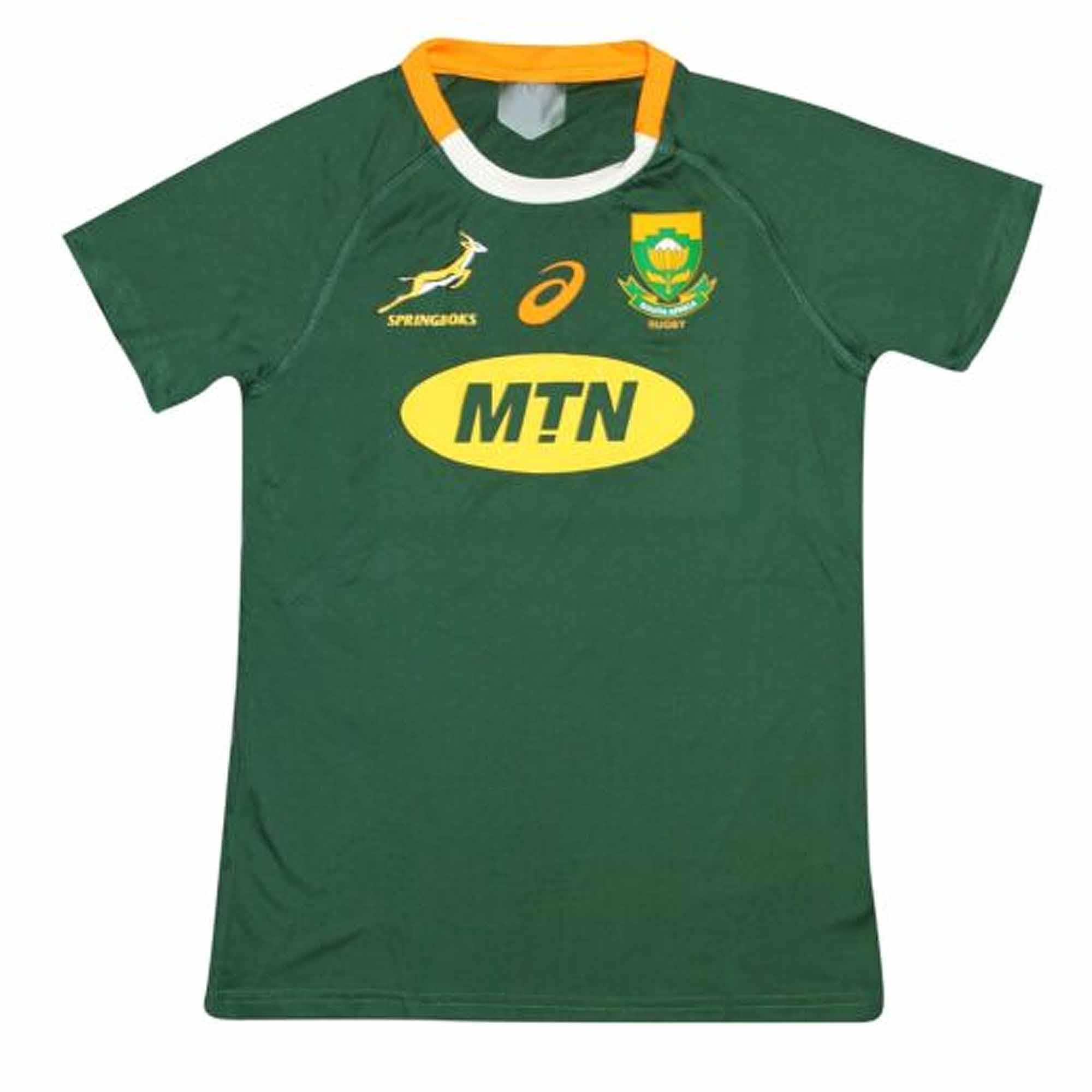 GIFTS 4 ALL Official Ladies South Africa Springboks Rugby Fans Replica Shirt, Ladies Springboks Shirt, Womens South Africa Rugby Shirt
