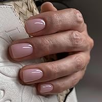 Vista 22 de Uñas postizas a presión con punta francesa negra, uñas cortas de almendra, uñas con pegamento para mujer, uñas acrílicas francesas de gel, uñas
