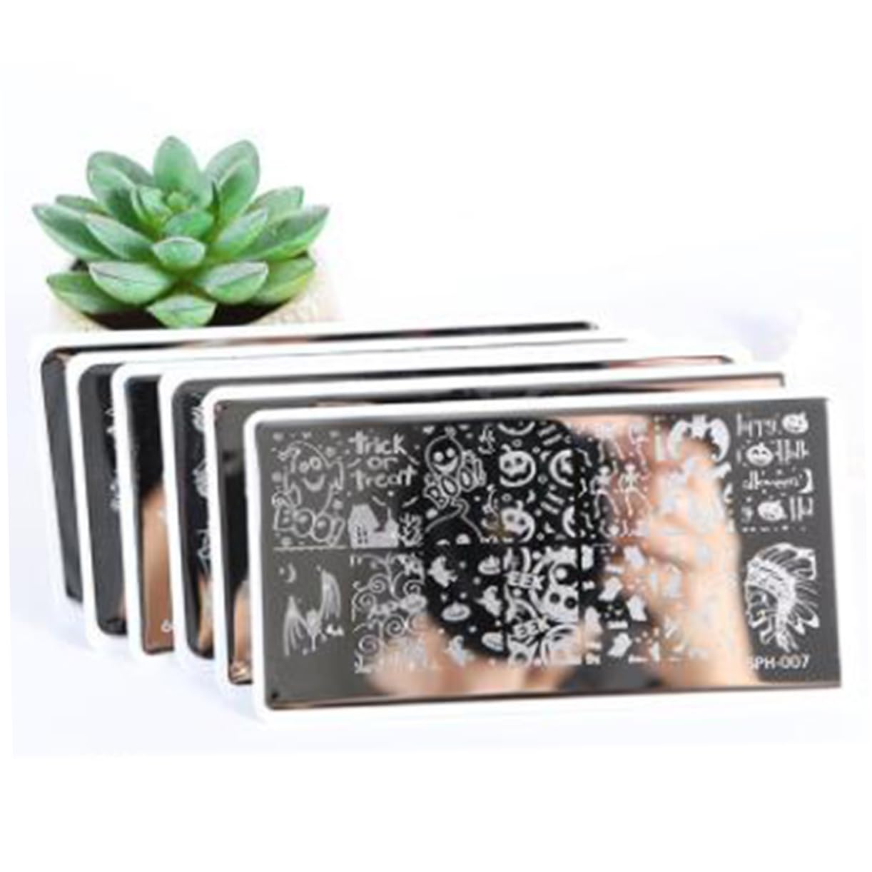 FRCOLOR 12 Pz Lamina Ungueale Natalizia Modello Di Stampaggio Di Immagini Per Unghie Modelli Di Stampaggio Piastre Per Unghie Per Nail Art Stampino Per Unghie Abito Giapponese Attrezzo