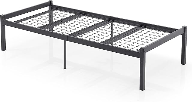 AVENSIS Felix 3ft Heavy Duty Mesh Base Metal Platform Bed Frame Base Mattress Foundation, Premium Strong Steel Support, Under Bed Storage Space, Easy Assembly (Single)