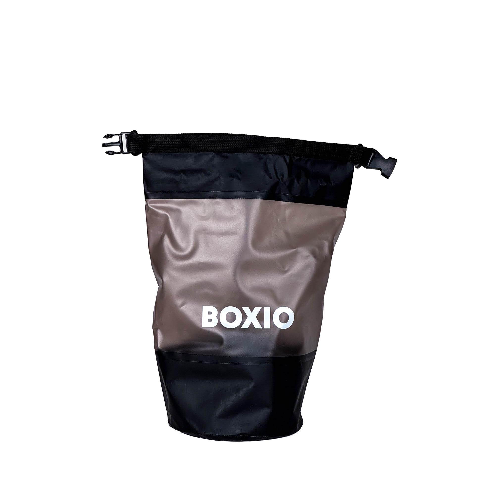 BOXIO - DRYBAG: 5L Waterproof Bag for Camping, Canoe, SUP, Boat & Outdoor - Food Safe Ice Bag Cool, Perfect Camping Accessory to Cool Shopping, black, Black