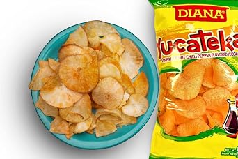 65g Diana Yucatekas (VINEGAR & HOT CHILLI PEPPER FLAVORED WITH YUCCA CHIPS) 2.29 Oz., 65g/ same great taste. (pack12)