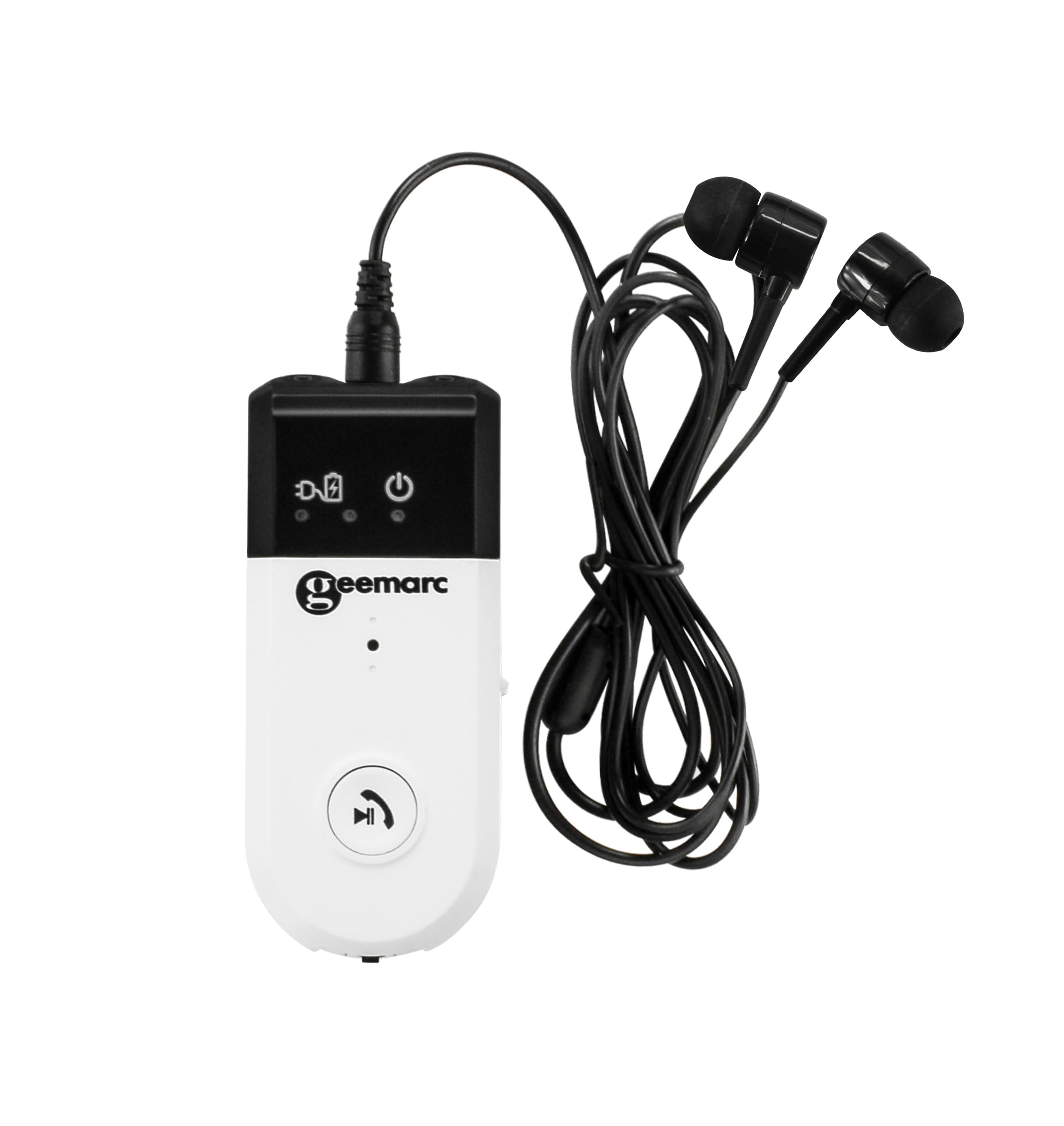 Geemarc IBT10 - Amplificatore audio Bluetooth per TV, computer e cellulari, può servire come kit a mano libera, ideale per persone con problemi di udito, compatibile con gli apparecchi acustici