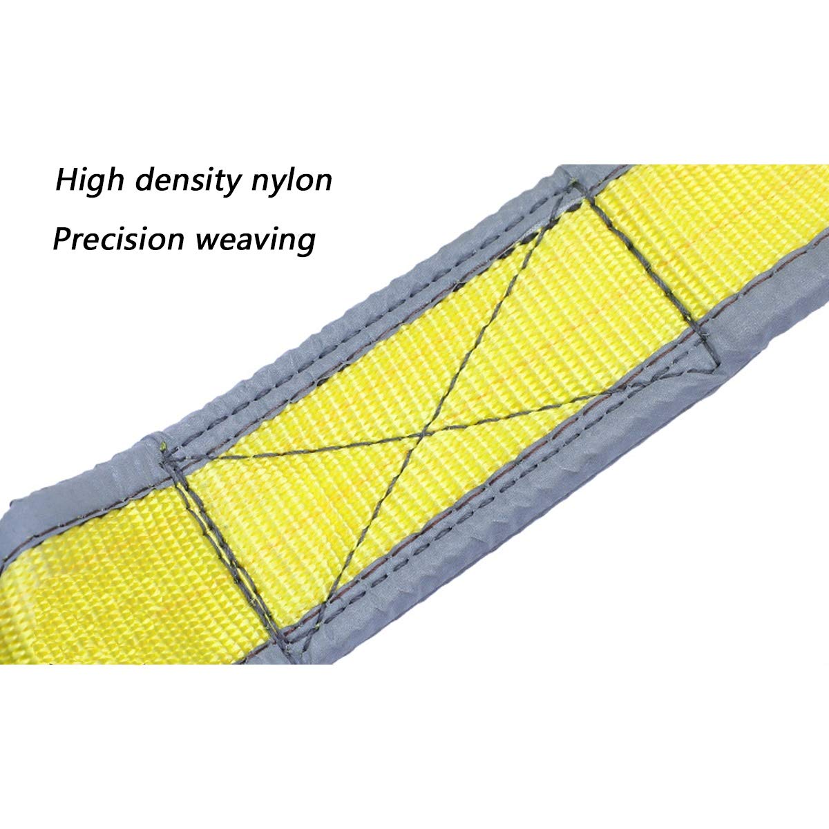 Coche Cuerda de Remolque, con 2 Ganchos de Seguridad y Guantes, Cuerda de Remolque de Alta Resistencia, Cuerda de Nylon de Alta Densidad, Engrosada 3 Capas (Size : 5m/10t)