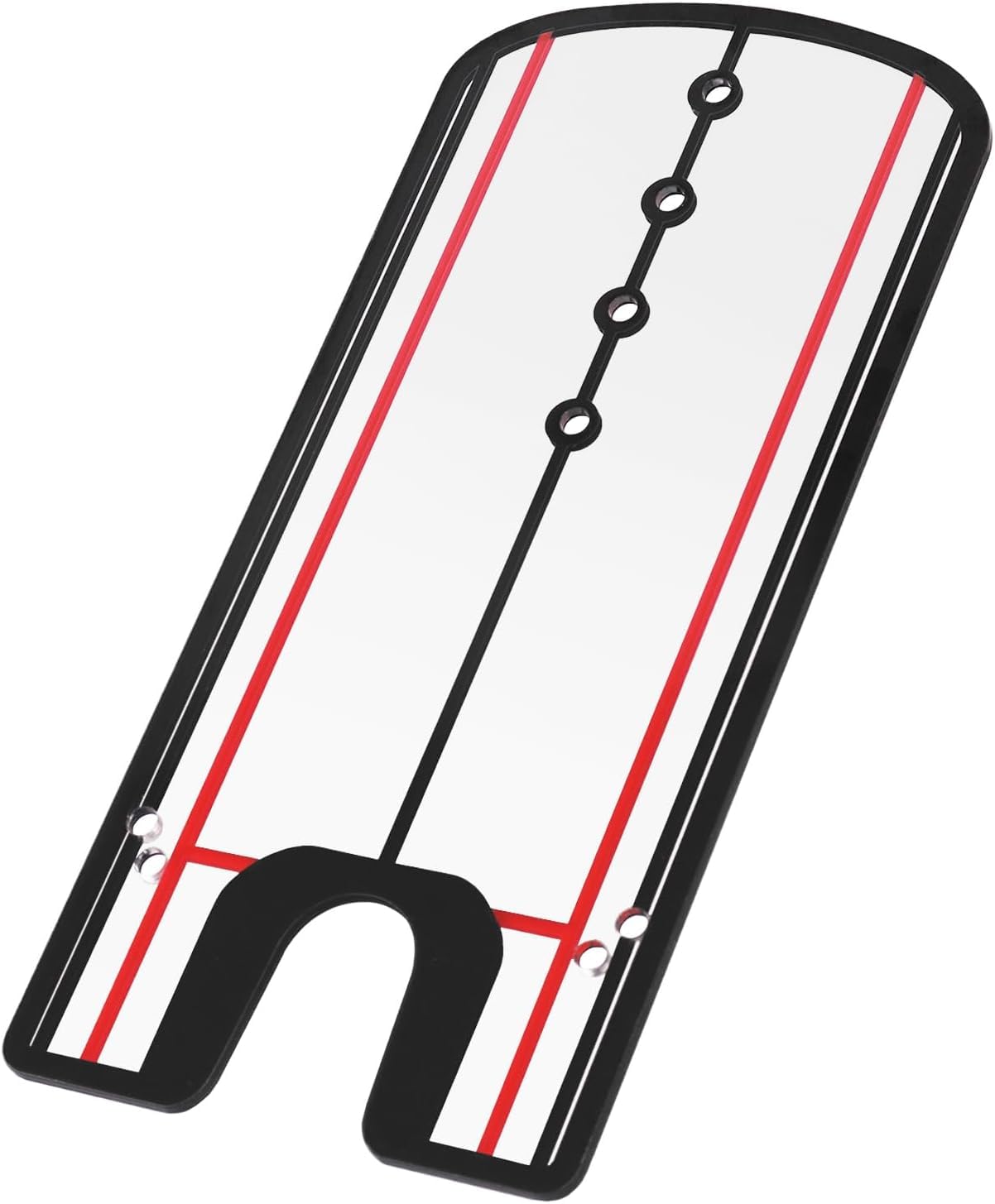 HH-GOLF Golf Putting Alignment Mirror, Portable Putting Practice Trainer, Trainer Eye Line Practice, 14.5cm x 30cm, Synthetic Turf, Multicolor