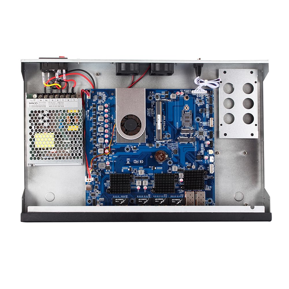 1U Rackmount Firewall, Mikrotik, PFSense, OPNsense, VPN, Network Appliance, Router PC, I3 2328M / 2350M / 2370M, RS07, 8 x LAN, 2 x Optical SFP, 2 x USB3.0, COM, VGA, 2G RAM, 32G SSD
