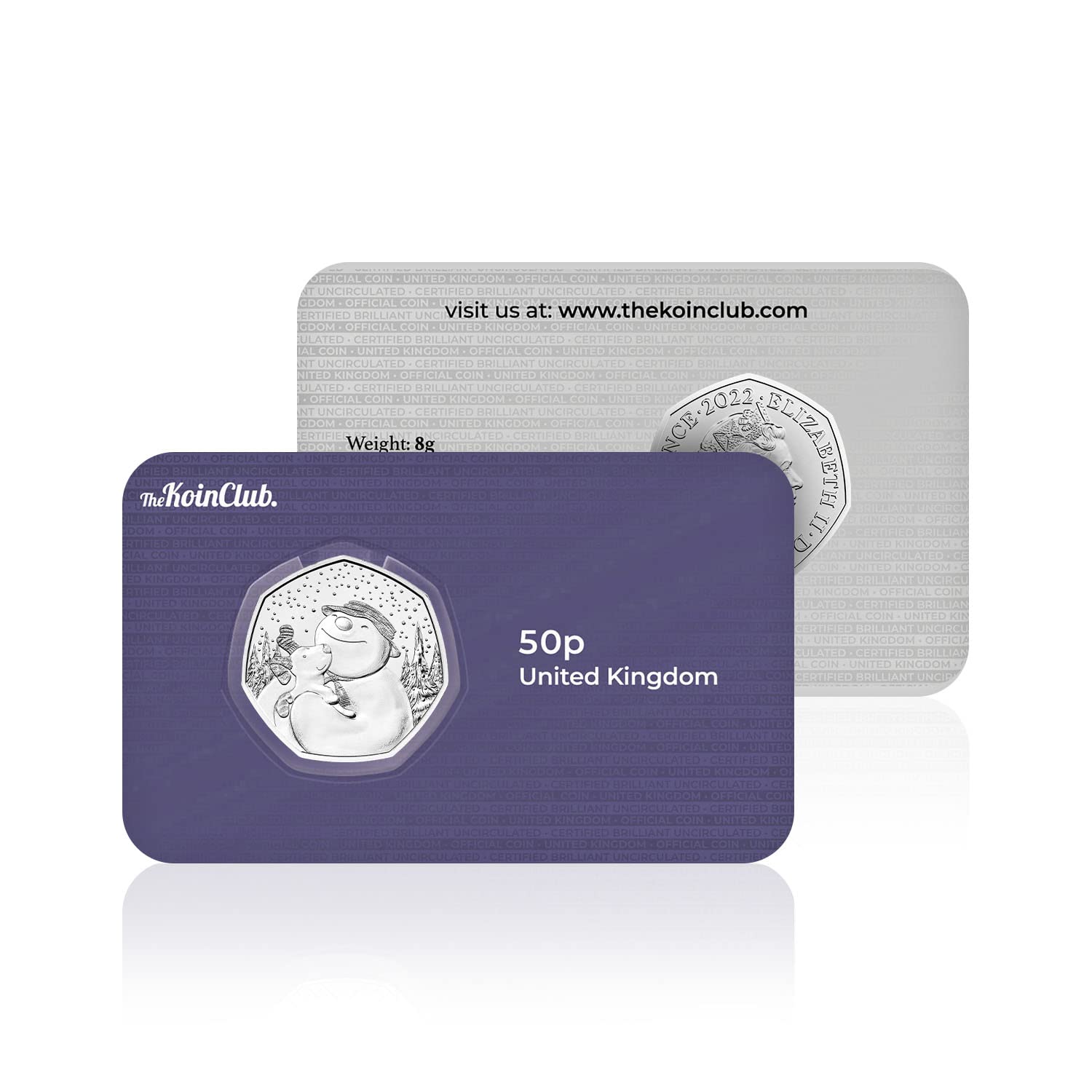 Koin Royal Mint Snowman and the Snowdog 2022 UK BU Brilliant Uncirculated 50p Coin