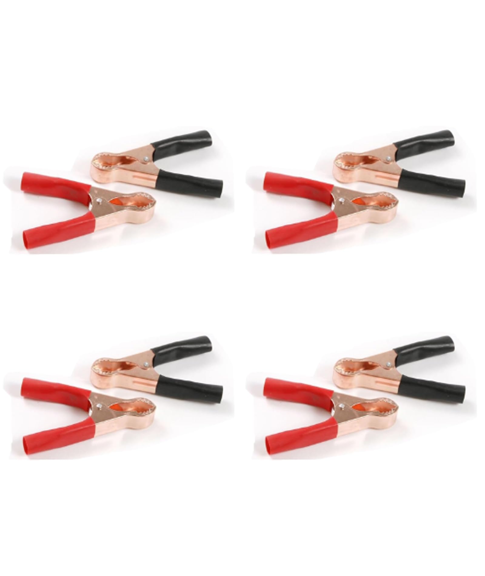 8 PCS 50A Alligator Clips Electrical, Battery Clip Connector with Crocodile Clips Design, Professional Battery Terminal Clamps for Electrical Testing and DIY Projects, Alligator Clips, Red and Black-picture-20