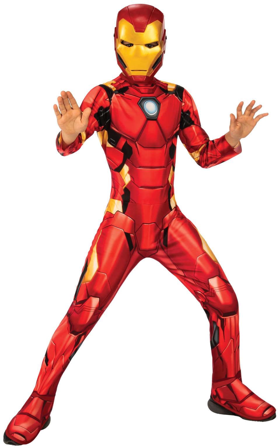 Rubie’s Jungen Iron Man-kostüm, Iron Man Kostüm Größe L, 7-8 Jahre