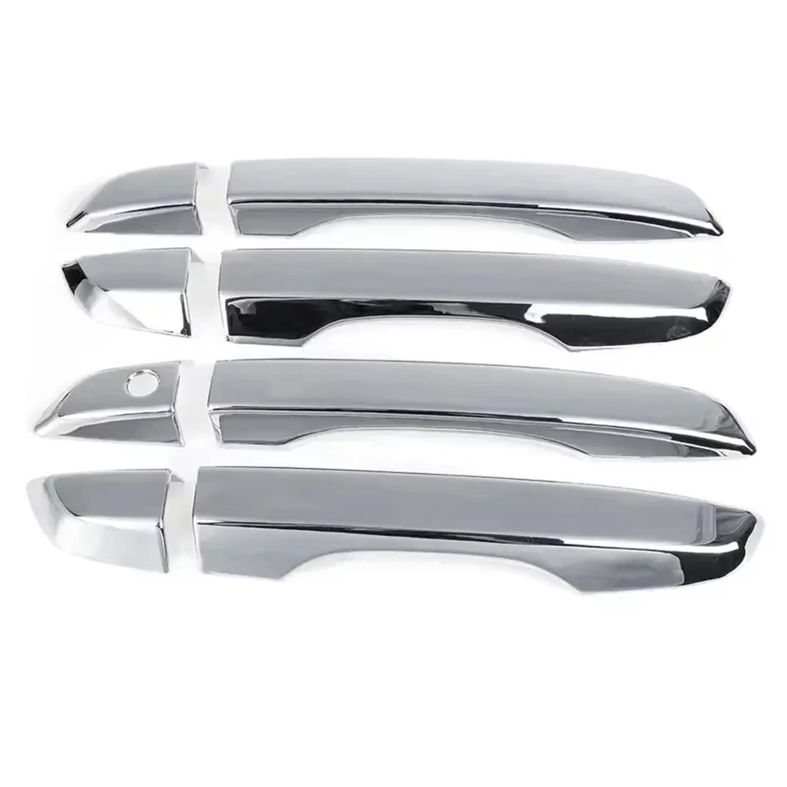 Kedfbts One Color Handle Trim Shell Compatible With Civic For 10Th For Gen 2016 2017 2018 2019 2020 2021 Car Exterior Door Handle Moulding Cover Trim With/Keyless Entry Decor(Silver)