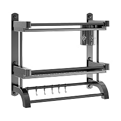 Corner Shower Caddy Stainless Steel Shower Organizer Rack Caddies Shelf with Hooks Bath Storage for Shampoo Conditioner Holder