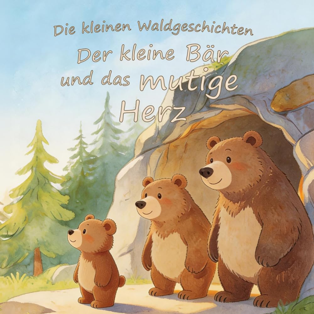 Der kleine Bär und das mutige Herz: Eine liebevolle Gute-Nacht-Geschichte über Mut, Selbstvertrauen und erste eigene Schritte für Kinder ab 1 Jahr (Die kleinen Waldgeschichten)