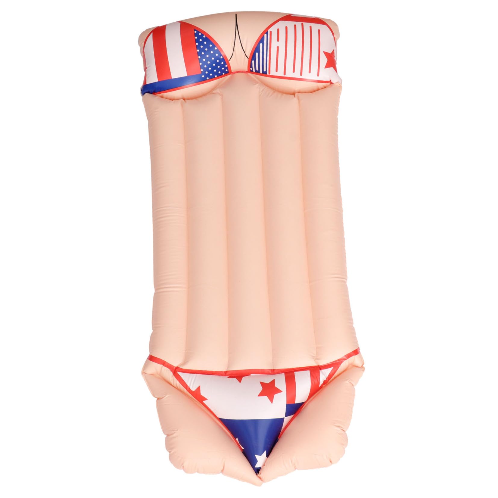 Materassino Mare Gonfiabile Rosso in Pvc, Letto Galleggiante Estivo | Festa Estiva, Leggero e Portatile, Design Bikini Creativo, Uso Adulti in Piscina