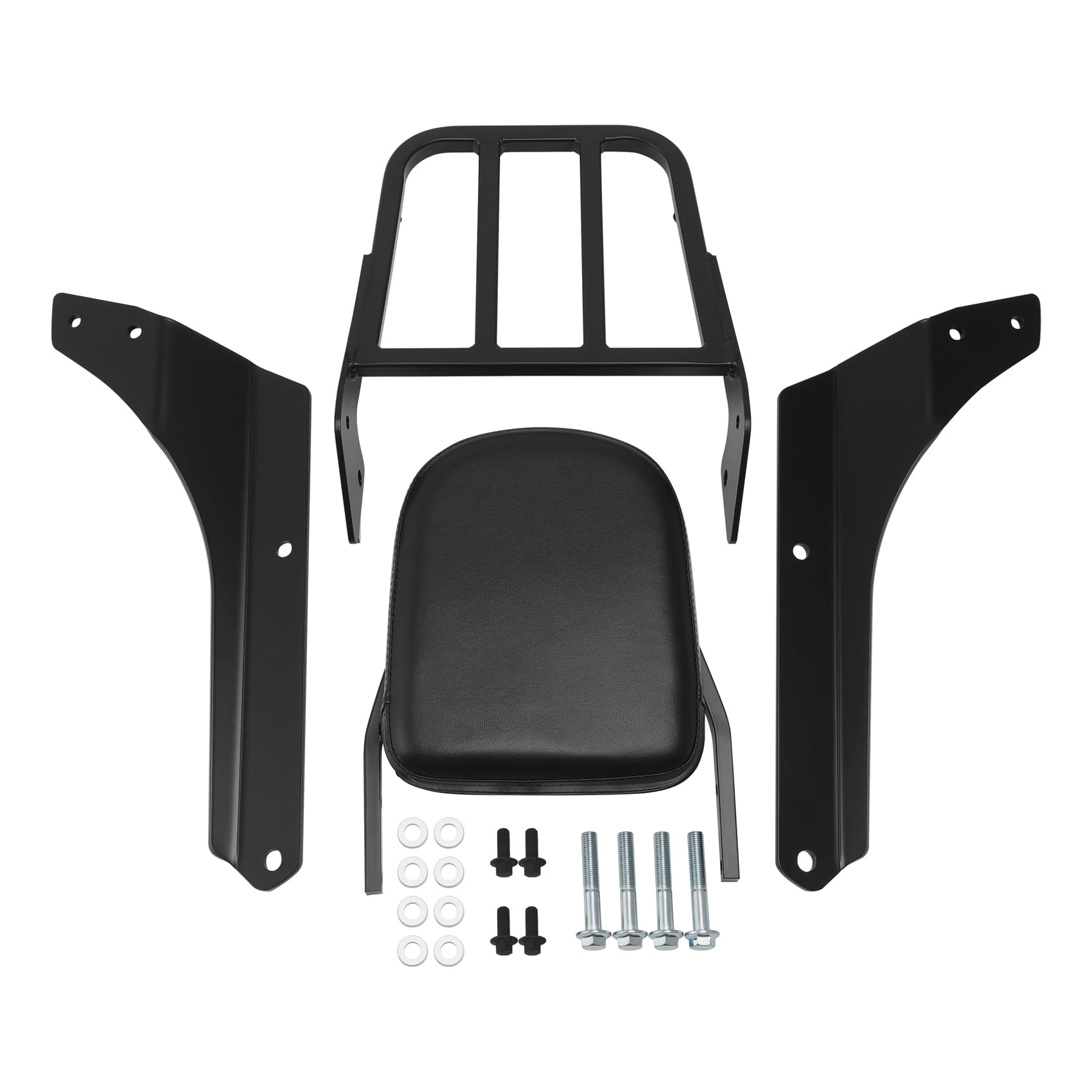 Sissybar Dossier amovible avec porte-bagages pour Honda Shadow Phantom 750 VT750C2B Spirit 750 VT750C2 38 cm