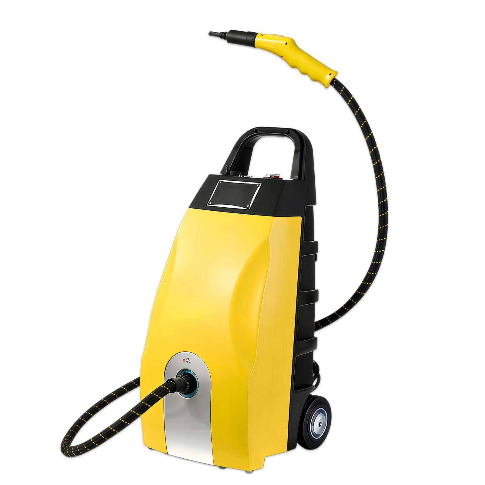 Glowdora Multipurpose High-Pressure Steam Washe 3000w, 3.5l Tank, 9 Accessories – Fast 20-30 Sec Heating – Powerful Steam For Car Washing, Ac Cleaning, Sofa, Mattress & Driveways Yellow