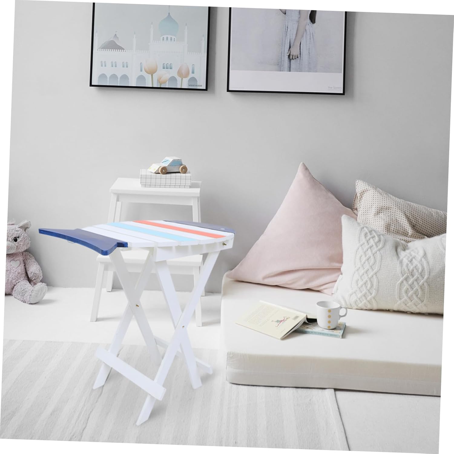 Luxshiny Portable Folding Dinner Table Compact Outdoor Wood Table for Garden Patio and Kitchen Use for Snacks Tv and Dining Sturdy Construction for Durability