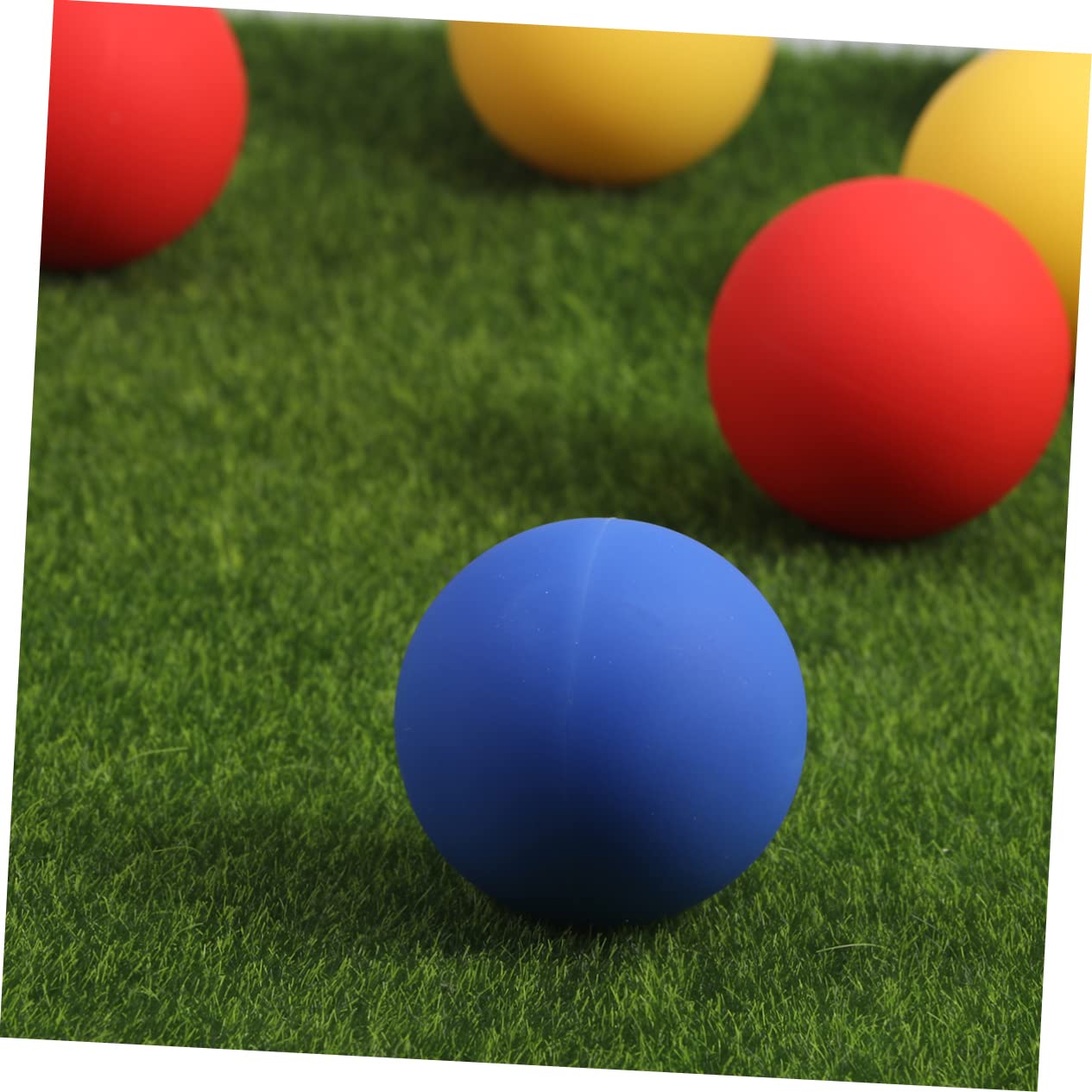 FOMIYES Lot de 10 Balles de Massage en Silicone, Portable, pour Relâchement et Points de Déclenchement, Soulage les Nœuds Musculaires Couleur Aléatoire