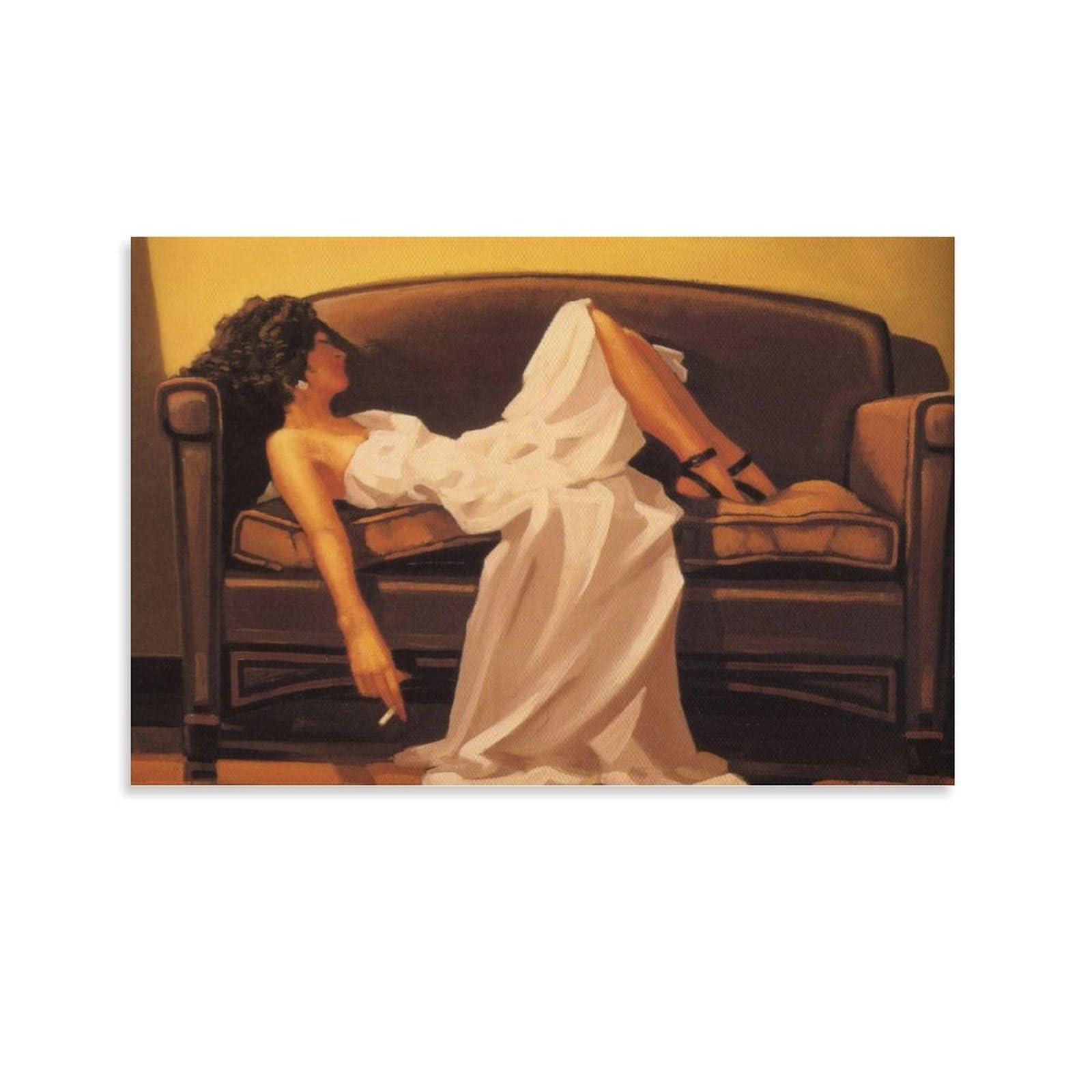 At The End of The Thrill by jack_vettriano Wall Art Prints Poster Posters Art Print Wall Photo Paint Poster Hanging Picture Family Decor 24x36inch(60x90cm) โ image 1