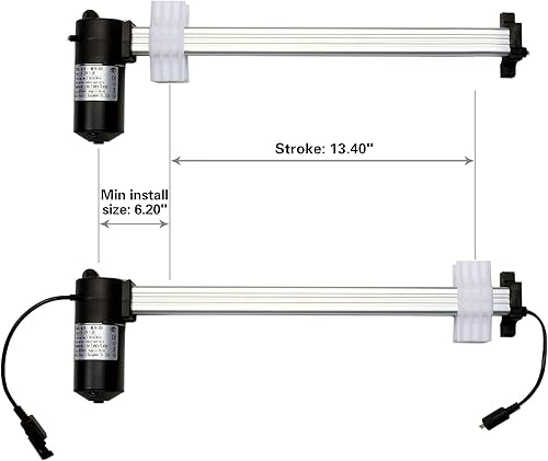 Miniatura 2 de Fruhdi Motor reclinable eléctrico Mulin modelo ML18D06 ML18-005 Kit de reemplazo de actuador para sillas elevadoras de sofá eléctrico