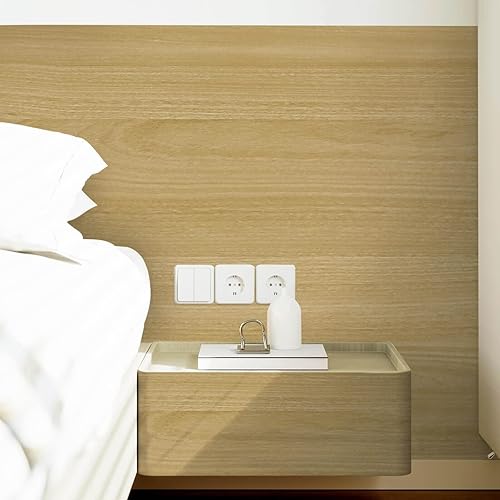 Miniatura 6 de Heroad Papel tapiz autoadhesivo para despegar y pegar, papel de contacto de madera, papel de contacto de grano de madera de arce, textura gruesa