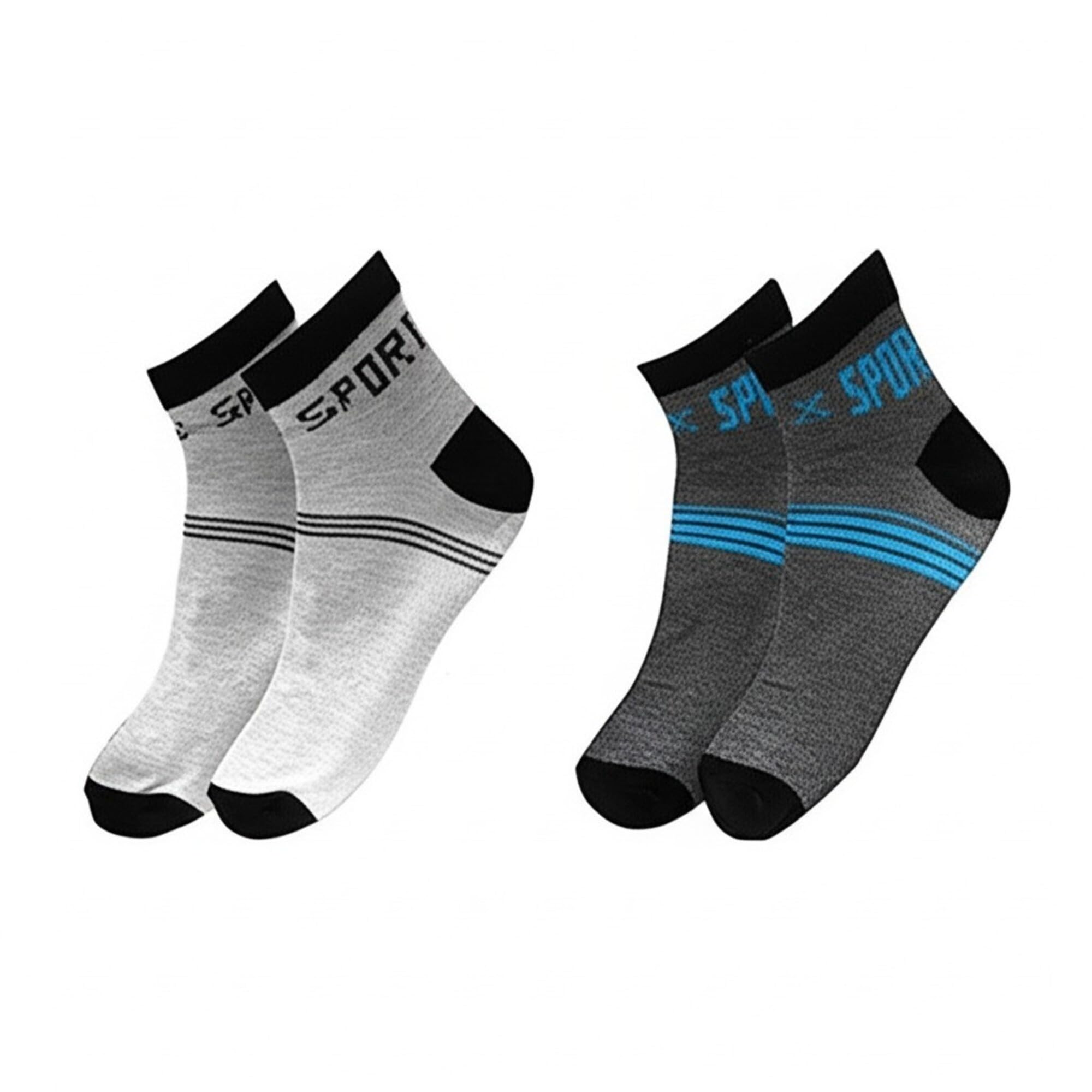 2 Pairs Ankle Length Socks Unisex Cotton Solid Combo Sports Ankle Socks - Anti Odor & Anti Bacterial, Moisture Wicking, Breathable, Perfect for Running, Sneakers & Everyday Wear - Pack of 2-image-28