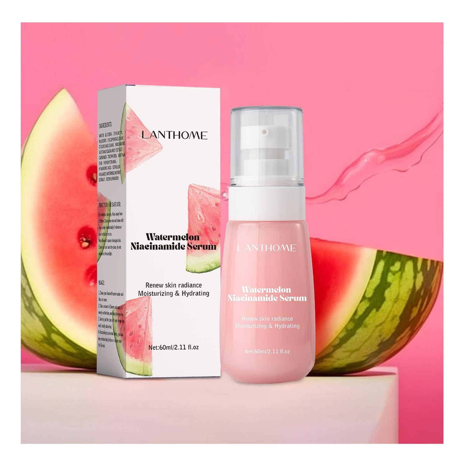 KASTWAVEWatermelon Glow Toner, Watermelon Dew Drops for Skincare, Watermelon Pore Tight Serum to Deep Hydration Moisturizing, Watermelon Serum Hydrating