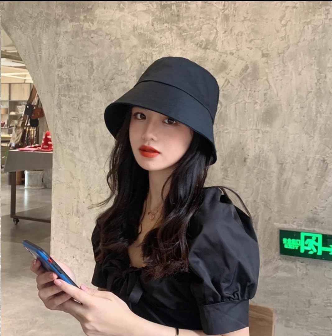 AB Beauty House Synthetic Long Hairpiece Adjustable BucketCap Attached Natural Wig for Women Girlsn Black Cap Black Hair Pack of 1