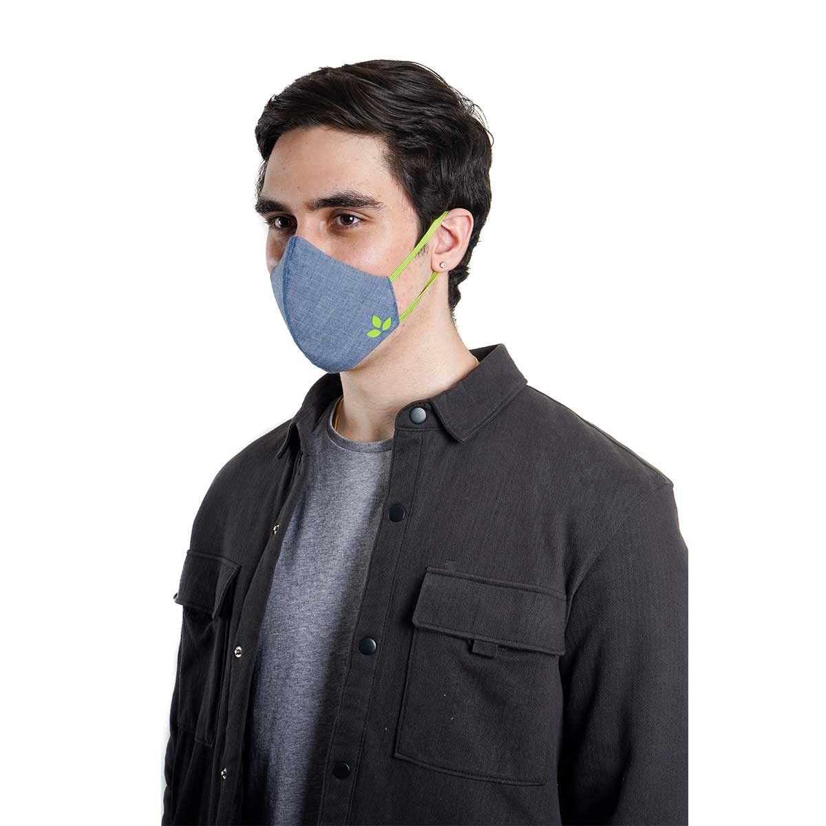 Nirvana Being Cotton Mask Reusable And Washable For Kids & Adults | Anti Pollution Mask (Atlas-Small) 2