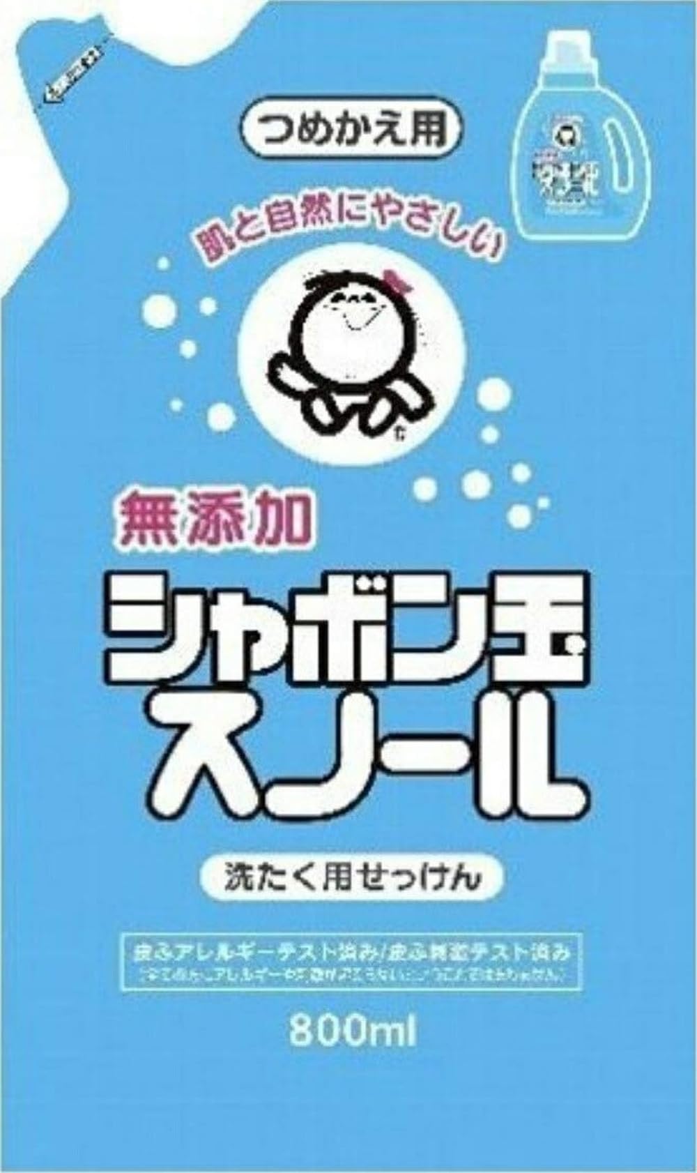 Amazon | シャボン玉 スノール つめかえ用 800mL 無添加石けん 衣類用