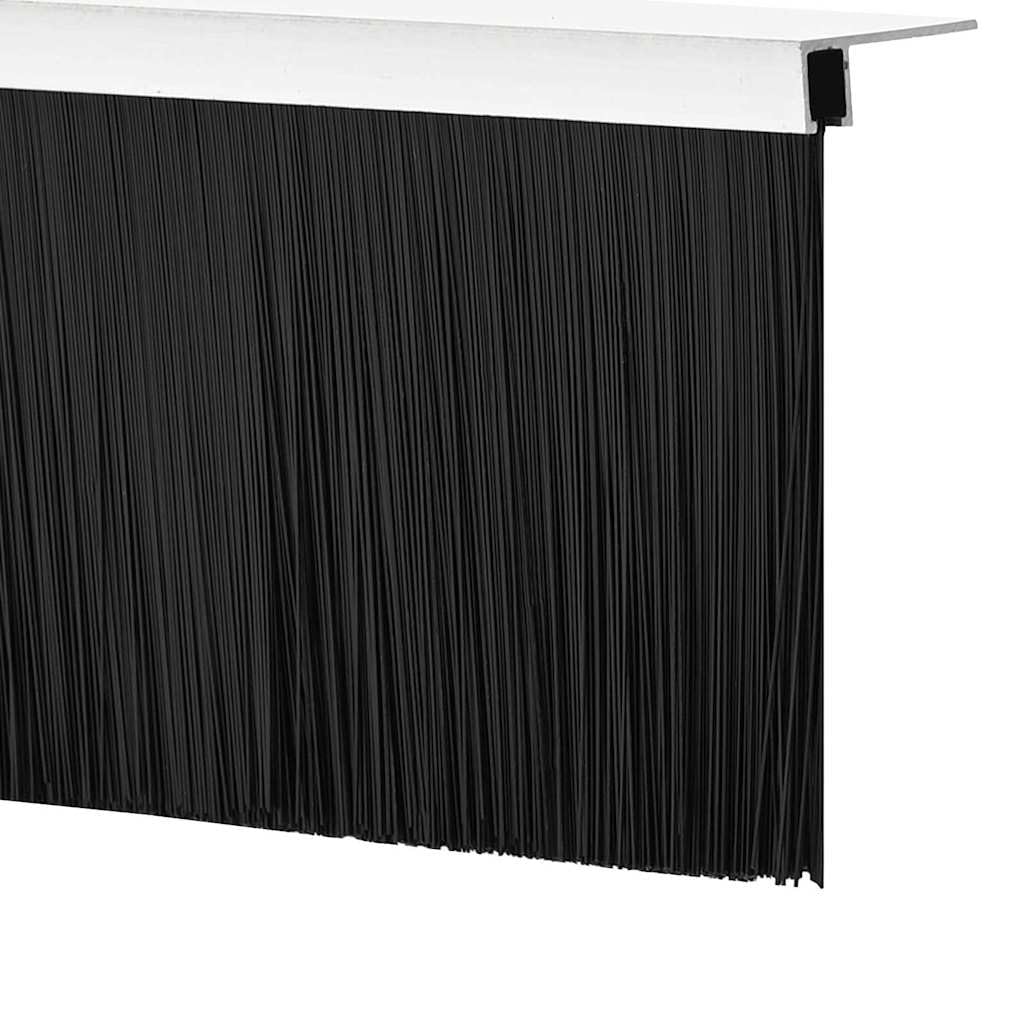 Guarnizioni per porte in alluminio, 6 pezzi, 100 cm, argento, paraspifferi per porte interne, guarnizioni a spazzola montate per camera da letto e soggiorno