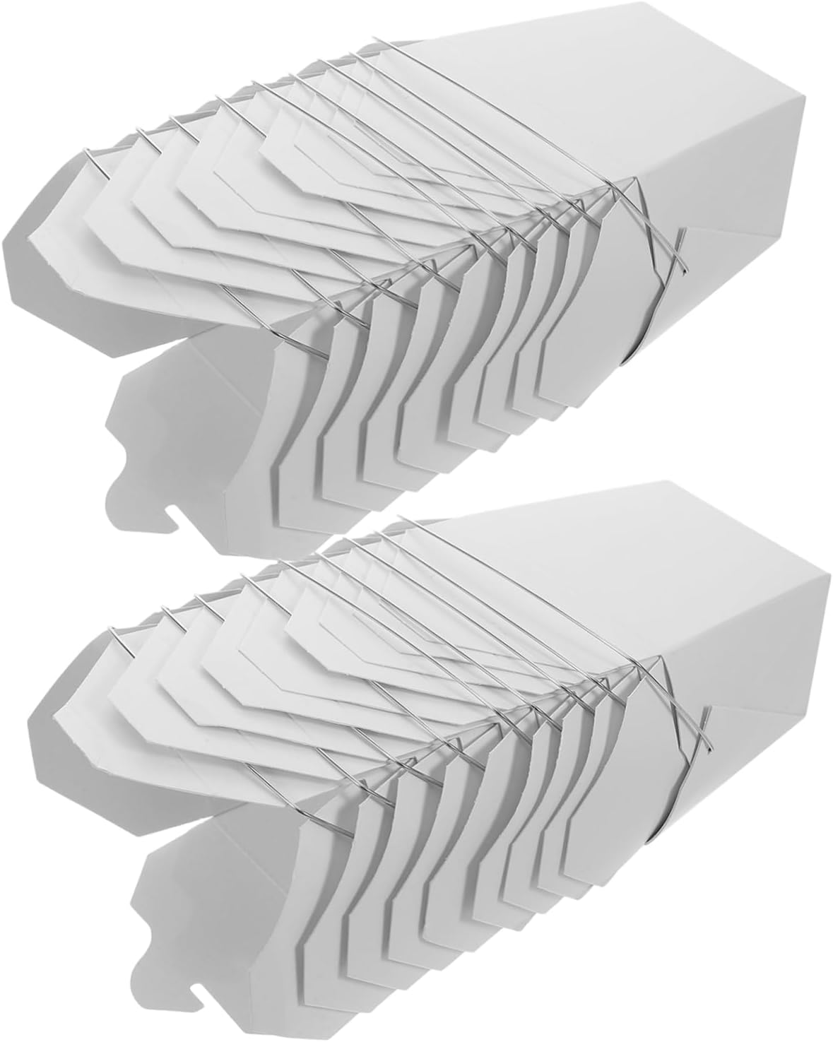 Luxshiny 50pcs Chinese Take Out Pails with Wire Handle Greaseproof Meal Containers for Hot and Cold Food for Weddings Parties Restaurants and Picnics