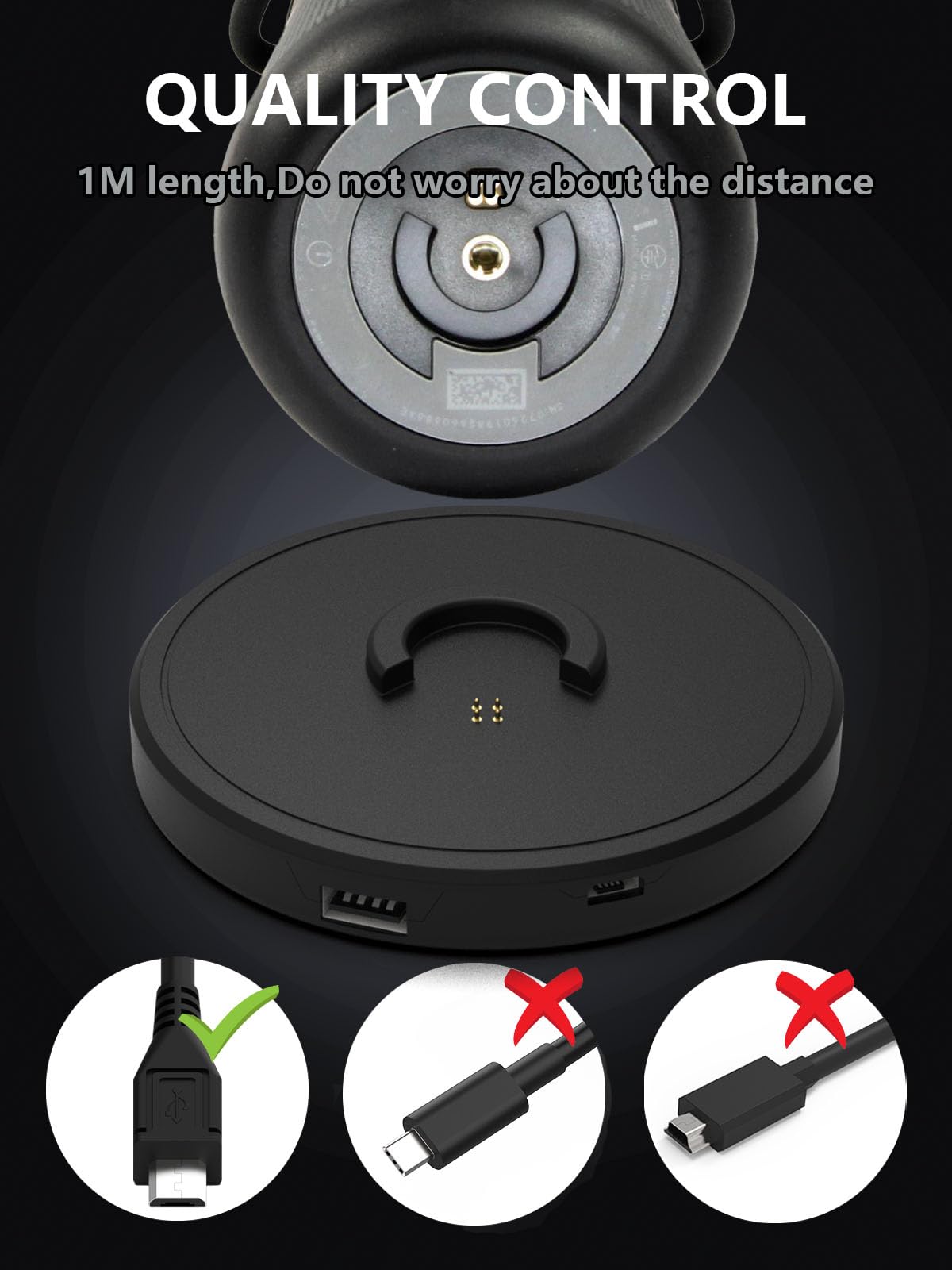 10W Bose Soundlink mini Caricatore da tavolo dock USB-A a Micro USB Cavo di ricambio Alimentatore 5V 2A Caricabatterie con dock per altoparlanti