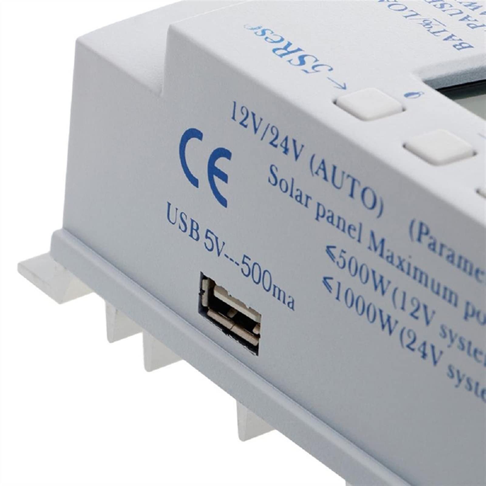 Onduleur Solaire, Contrôleur de charge solaire 40a avec télécommande 2 m LCD 12V 24V Régulateur chargeur voiture Dual 5V USB Inverseur régulateur(30A)
