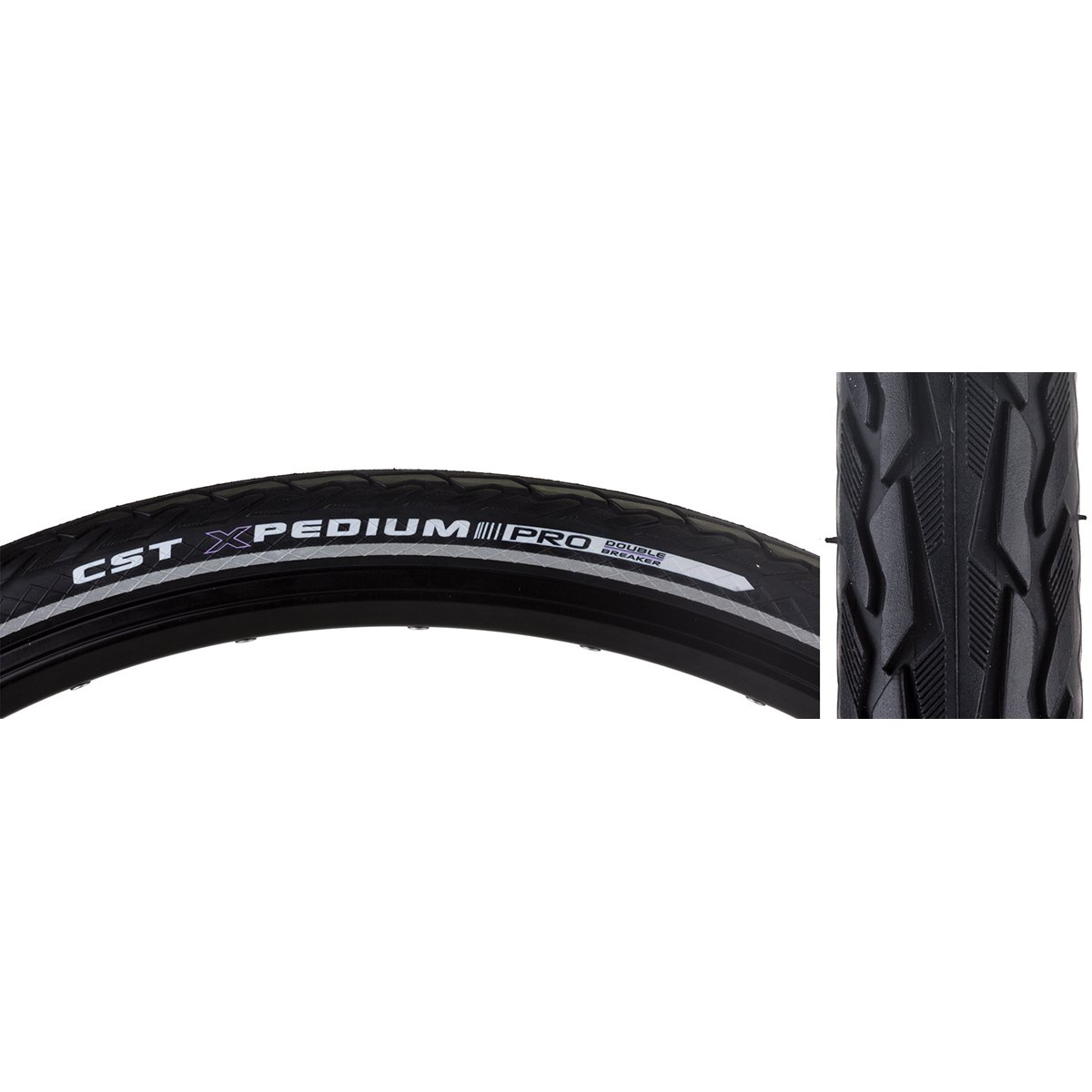 Bicycle Tire CST Premium Xpedium 700x35 Black/Black SC/DB by CST Premium