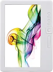 Zopsc 7 Em Leitor Com Estojo e Fones de Ouvido, Tela TFT Portátil para Livros Txt Pdf, Bateria de 20h, Brilho Ajustável, Leitor de e -books Multimídia Com Protetor de Tela (16G)