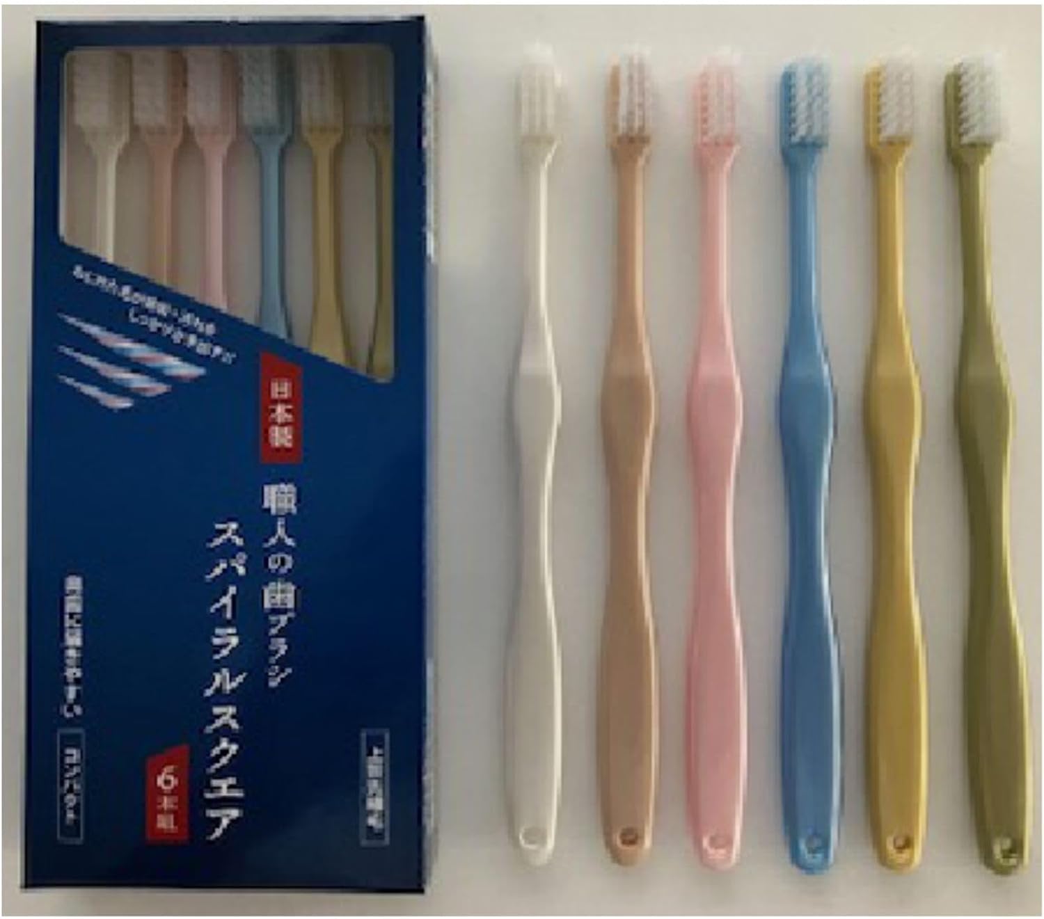 Amazon | 職人の歯ブラシ スパイラルスクエア コンパクトヘッド ふつう