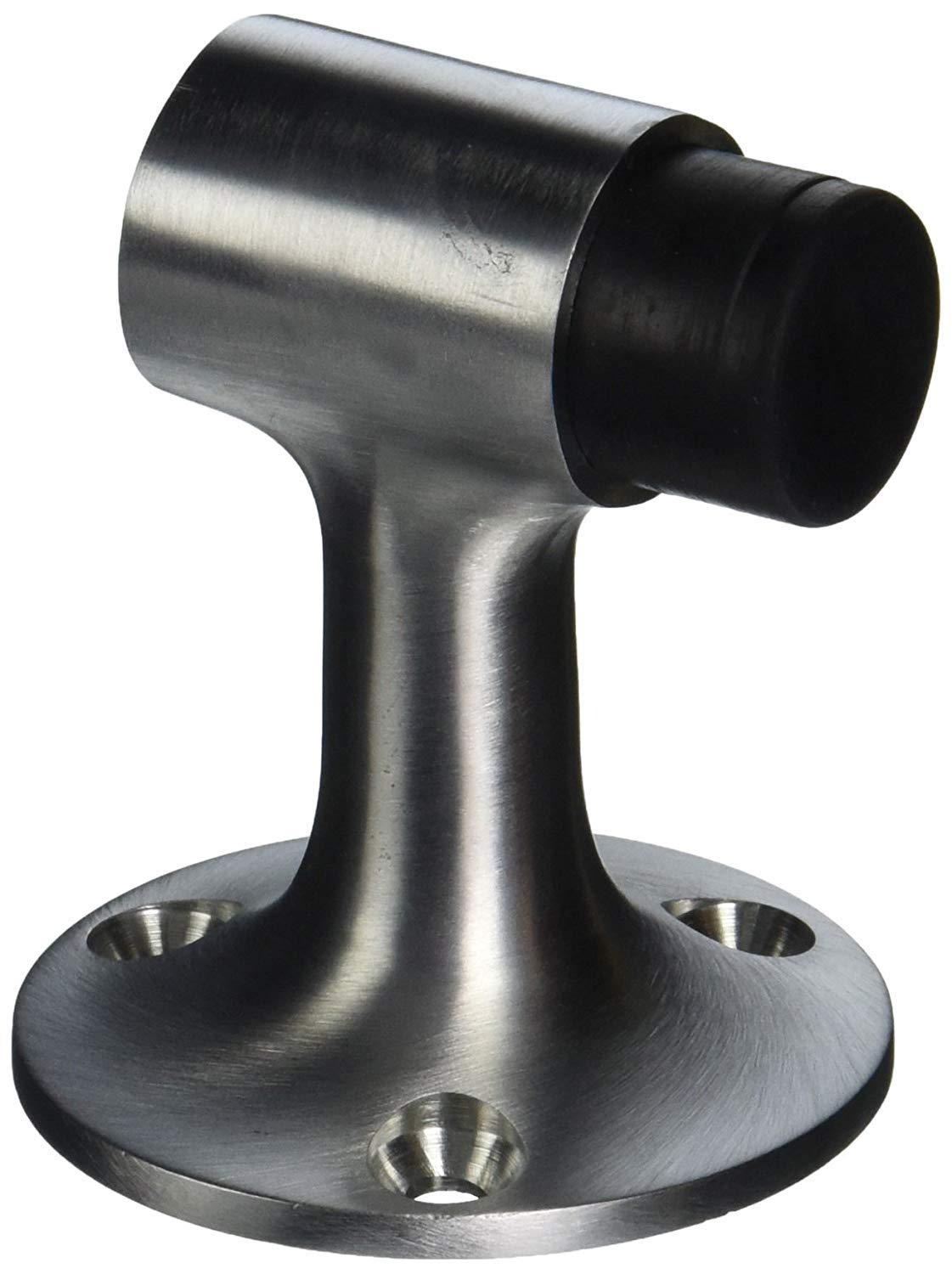 Ives FS448 US26D Floor Stop, Angled Bumper, Wood Anchor, Satin Chrome Finish