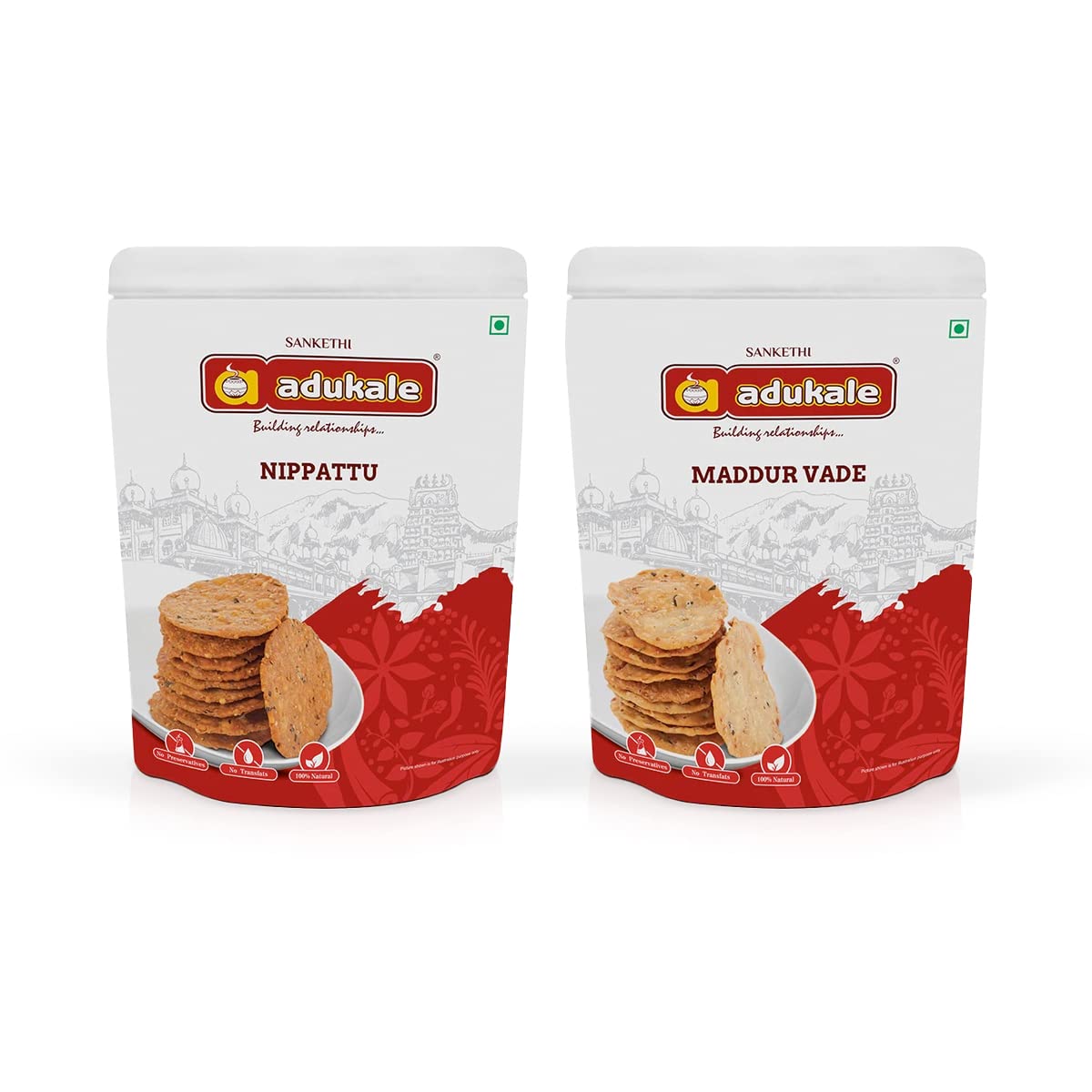 Adukale Nippattu and Maddur Vade Combo (Pack of 2) | No Palm Oil (B09M1QSYB9) Amazon Price History, Amazon Price Tracker