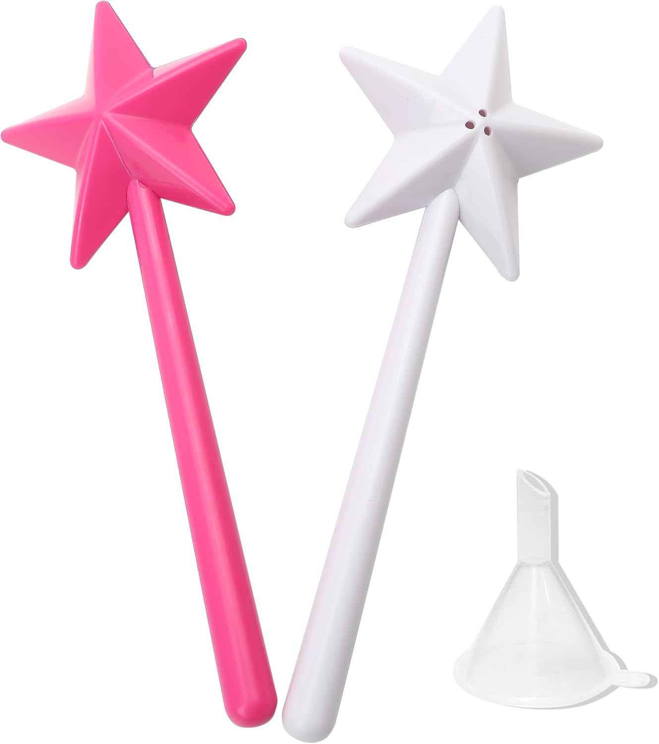 Marsrut 2PCS Salt & Pepper Wand Shakers, Durable & Easy to Use, Exquisite Multipurpose Design, for Kitchen Decor, Halloween, Christmas Party (Three Holes/Shaker), Normal, Pink, White