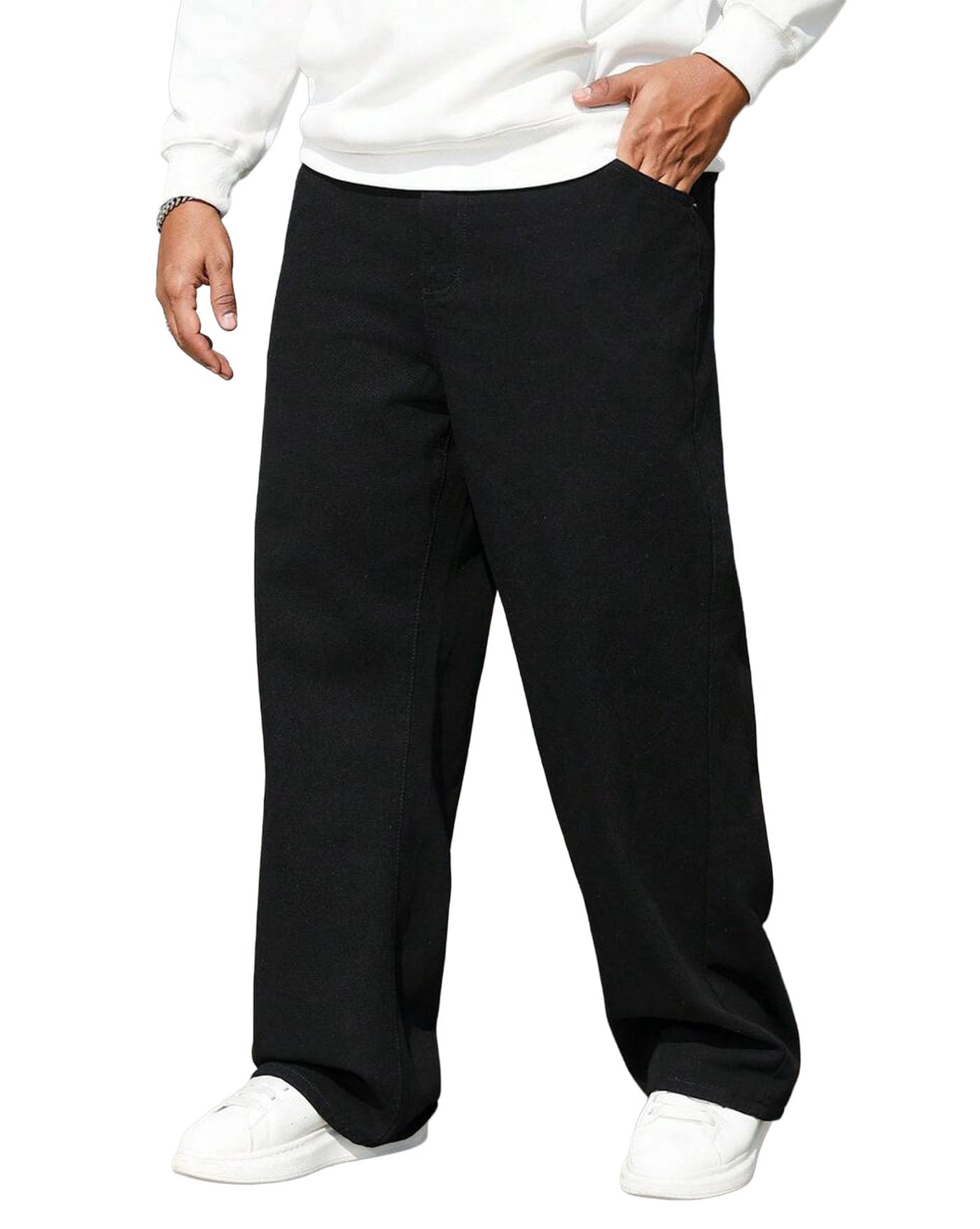 AUSK Men's Regular Straight Fit Casual Jeans || Official Business wear Jeans for Men