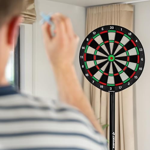 PINPOINT Soft Tip Dartboard | For Home Use with 6 Soft Tip Darts - Lightweight ABS Plastic Board - Optional Premium Soft Tip Darts (Premium Soft Tip Darts) - Image 3