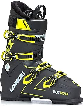 Lange SX 100 Ski Boots, Men, Anthracite/Yellow, 28.5: Buy Online