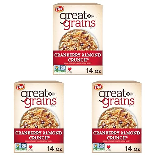 Miniatura 12 de Great Grains Cereal de desayuno con pasas, dátiles y nueces pecanas, cereal de pasas con dátiles dulces y racimos de granola, verificado por el