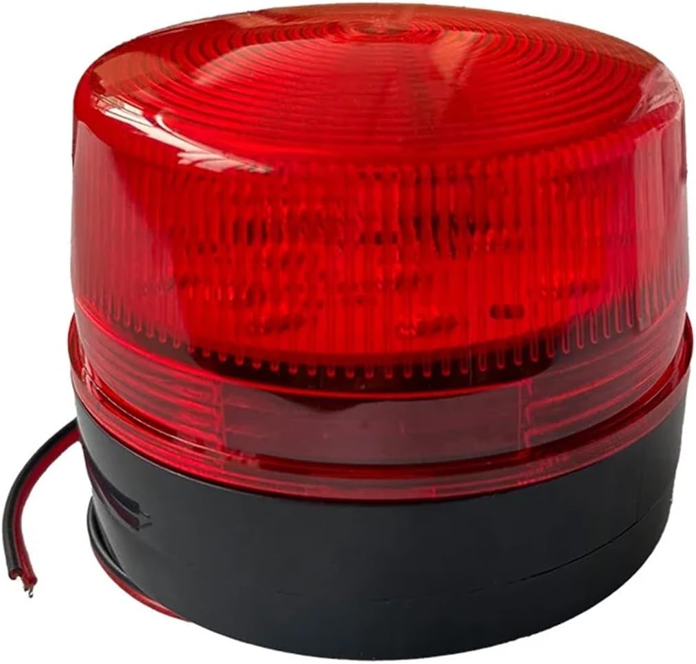 Red Strobe Warning Light 12v 24v 220v Flashing Beacon Led Indicator Lamp for Security System(24V)
