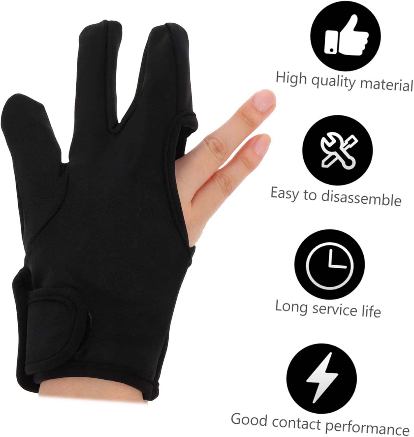 3pcs Quality Material Heat Resistant Gloves Hair Styling Mitts Long Serving Life for Curling Iron Hair Styling Diy Salon