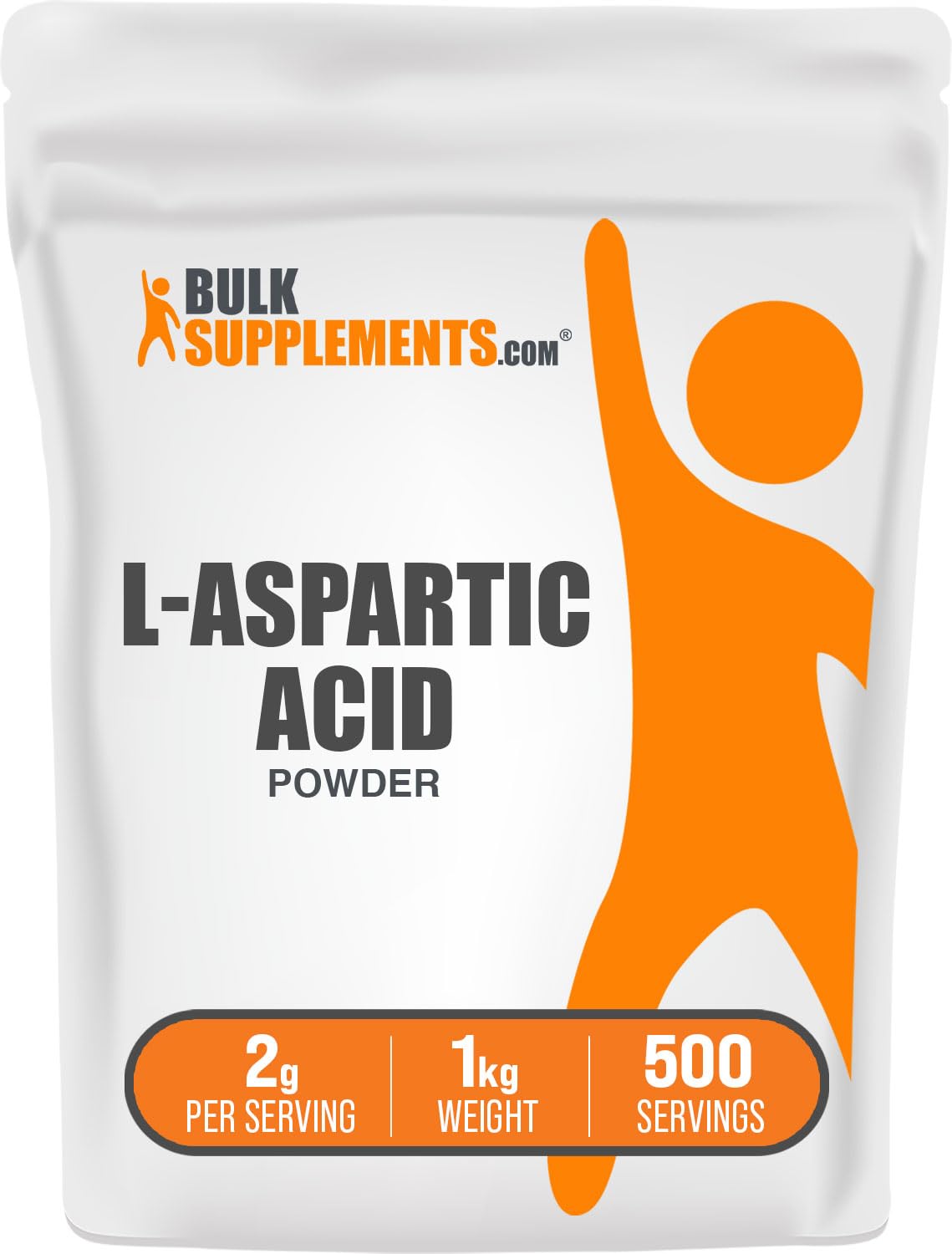 BulkSupplements.com L-Aspartic Acid Powder - Aspartic Acid Supplement, Amino Acids Supplement - Gluten Free, 2g per Serving, 1kg (2.2 lbs) (Pack of 1) 2.2 Pound (Pack of 1)