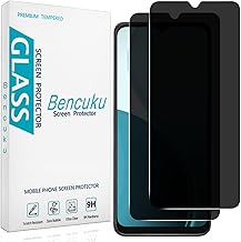 2 Pack Privacy Screen Protector for BLU View 5 Tempered Glass Film | Anti-Spy Privacy Protection, Anti Scratch, Bubble Free